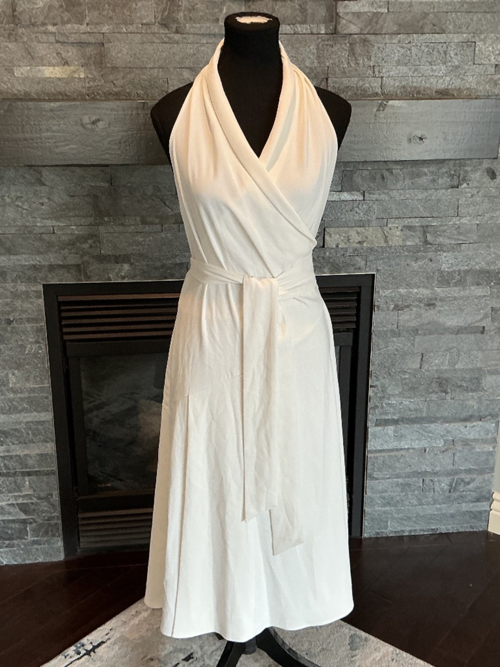REISS halter wrap dress